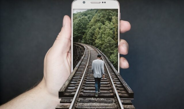 train track, railroad, smartphone, railway track, mobile phone, cellphone, smartphone, smartphone, smartphone, smartphone, smartphone, mobile phone, mobile phone, mobile phone, mobile phone, cellphone