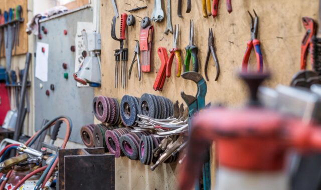 tool, workshop, grinding wheels, pliers, craft, work