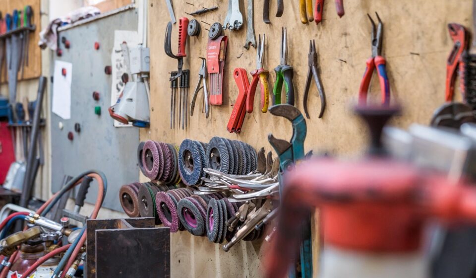 tool, workshop, grinding wheels, pliers, craft, work