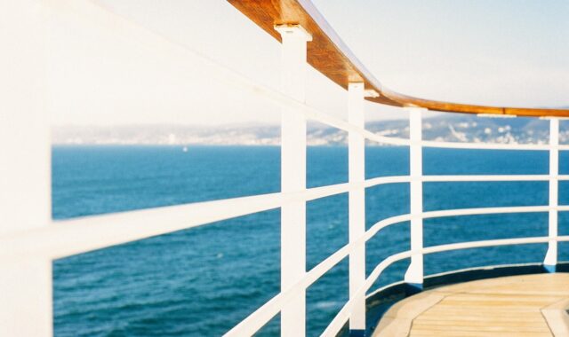 railing, nature, guardrail, ship, cruise, ocean, sea, journey, grunge, wood, boat, deck, water