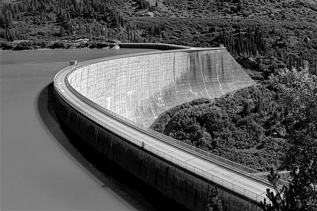 reservoir, dam, hydropower, power plant, energy, electrical energy, green energy, alternative energy, environment, black-and-white, electricity, water-tank, water supply, austria, reservoir kops, landscape, building, mural crown, hydropower, hydropower, hydropower, hydropower, hydropower